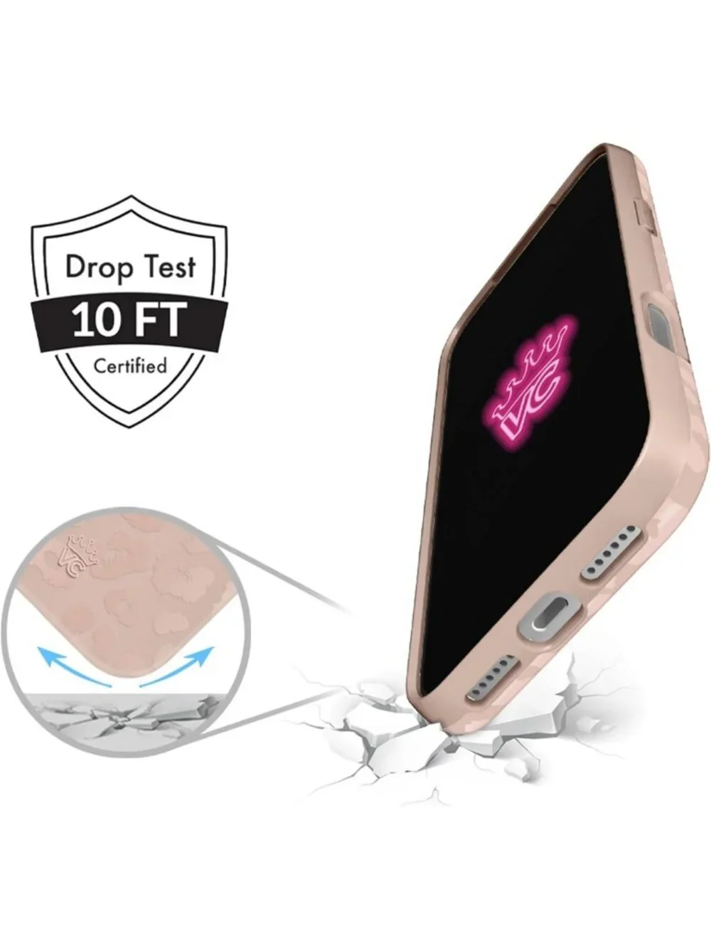 Stylish Nude Leopard iPhone 17 Pro Case | MagSafe Compatible | 10ft Drop Tested